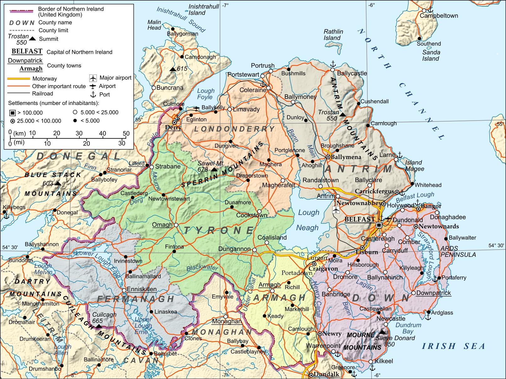 Nord Irland Map - Lotius Cakes