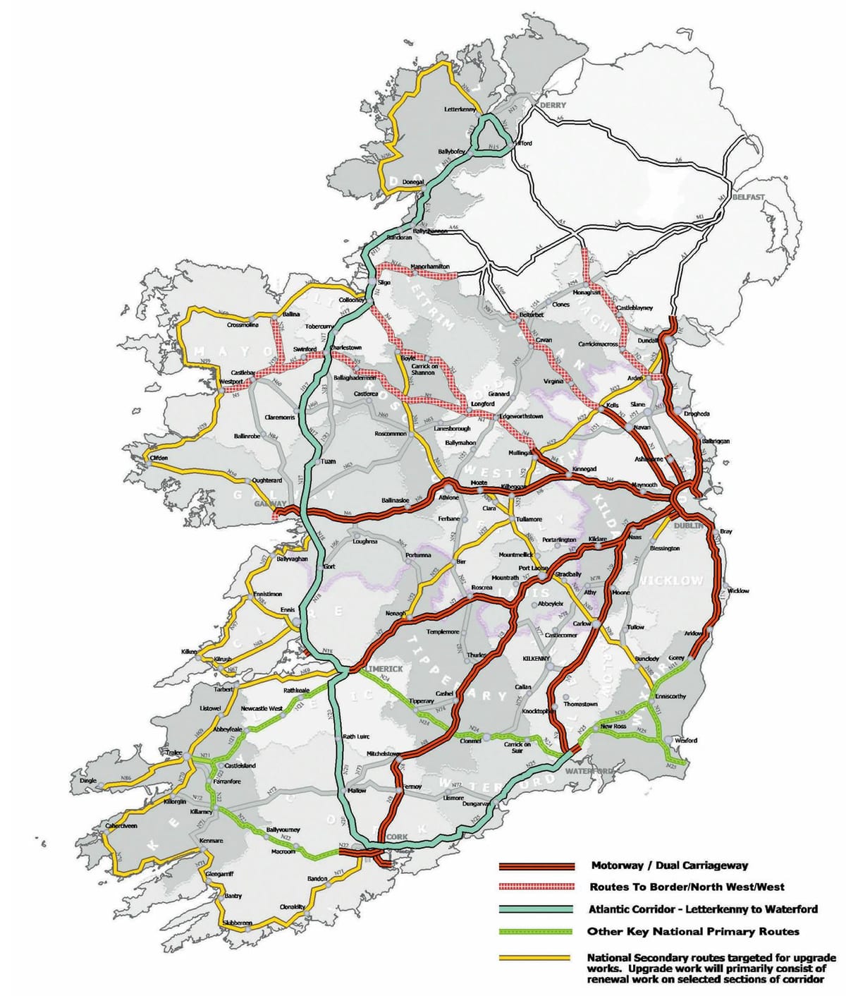 aa Routenplaner Irland Karte