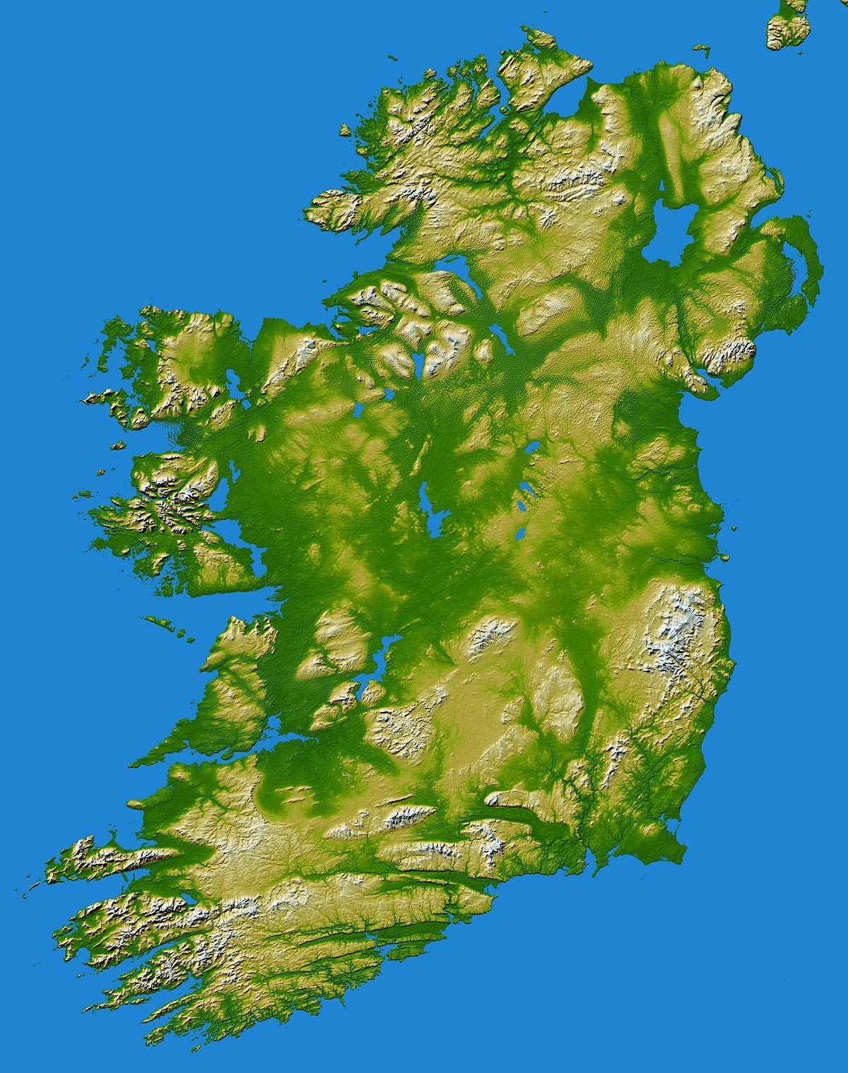 Irland Bergketten anzeigen