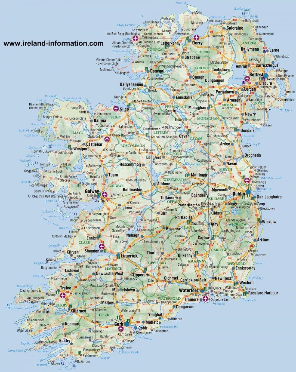 Karte von blackrock in Irland