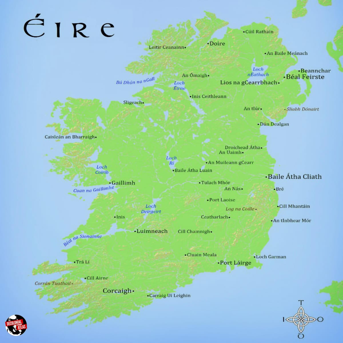 Karte von Republik Irland
