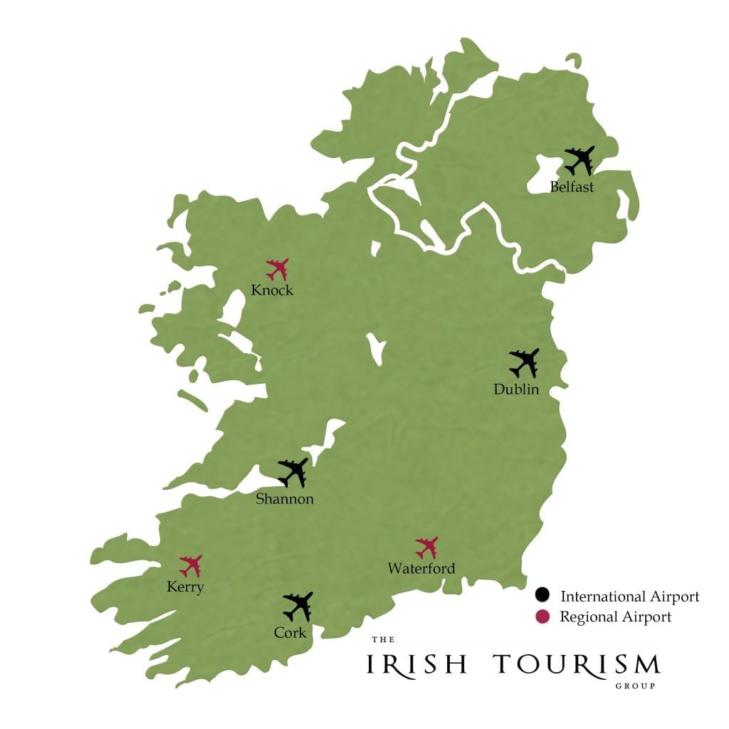 internationale Flughäfen in Irland anzeigen