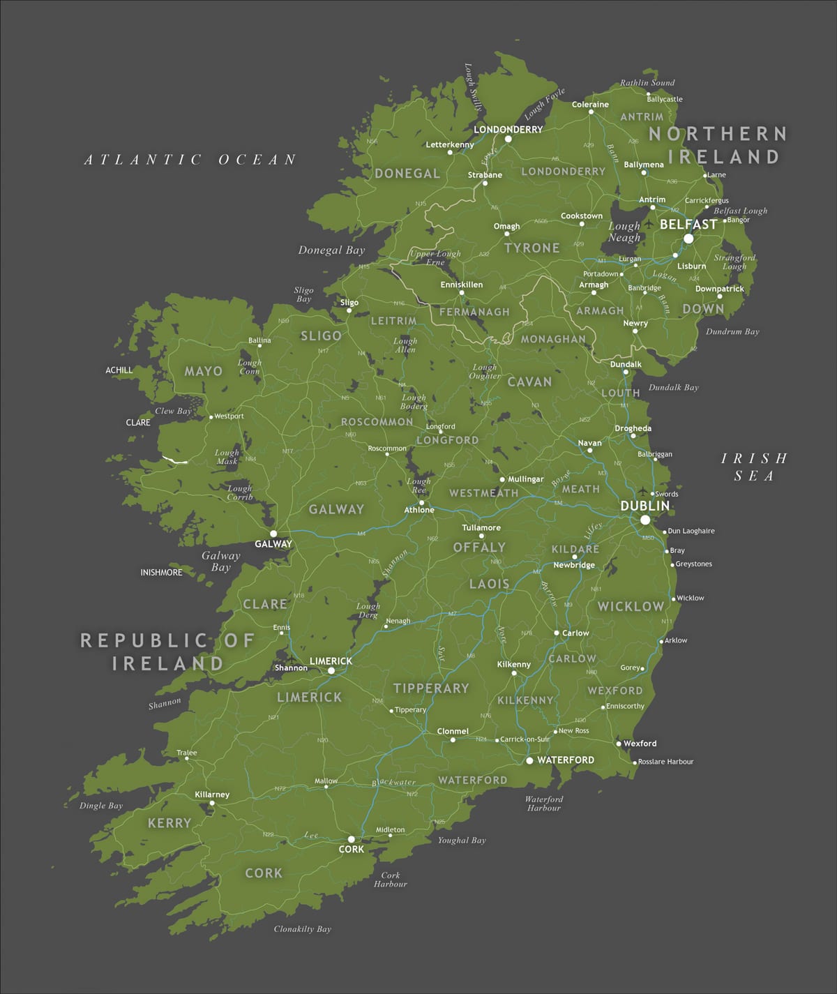 Irland-map