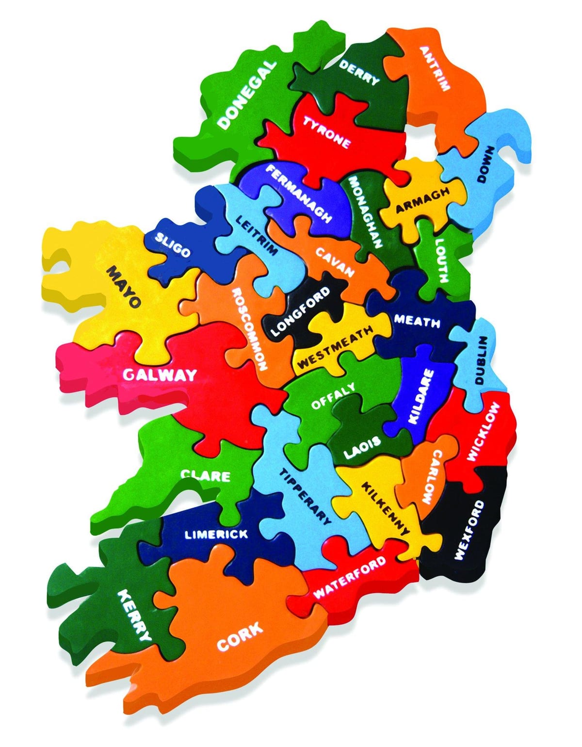 Karte von Irland-puzzle