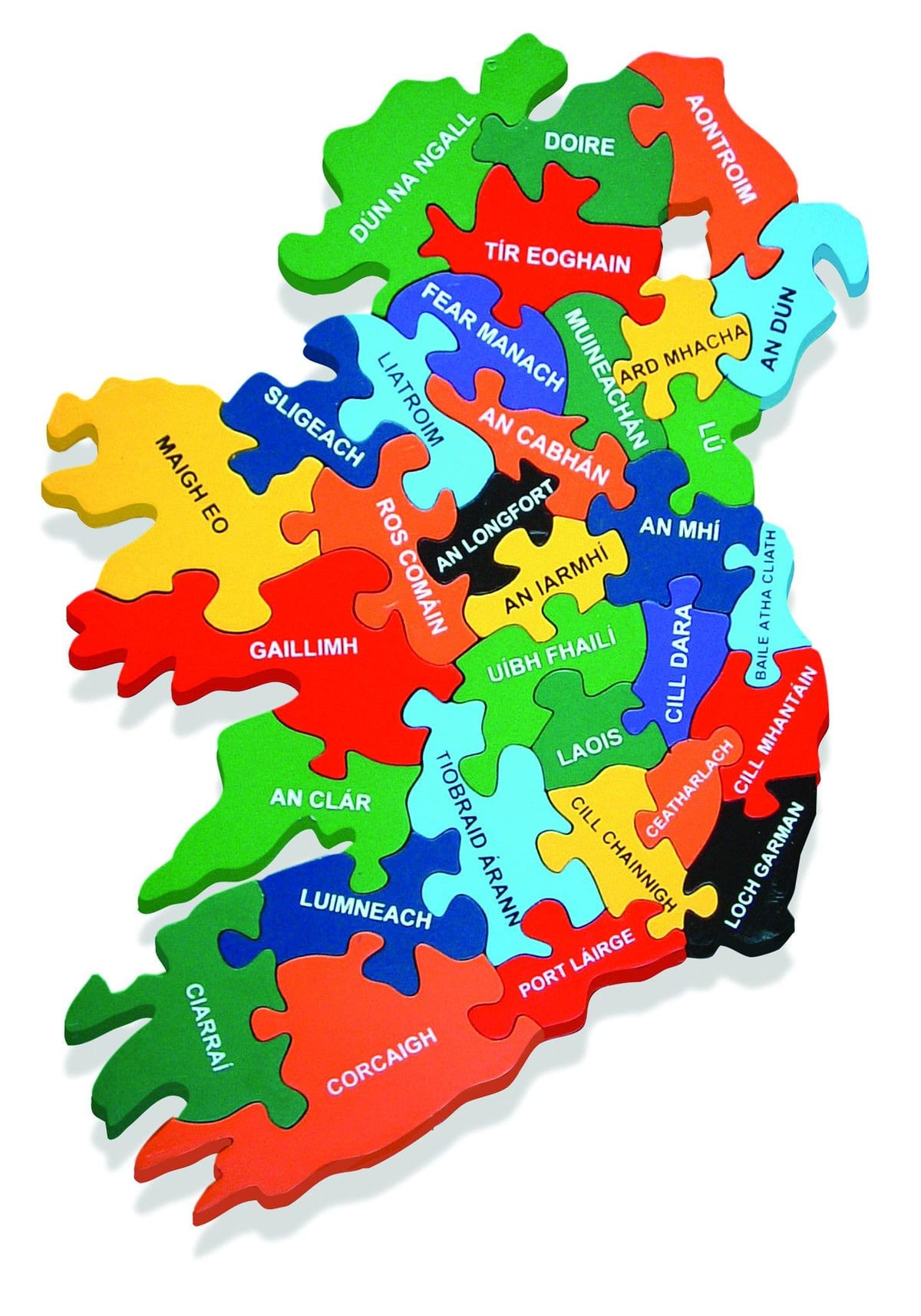 Karte von Karte von Irland gaeilge