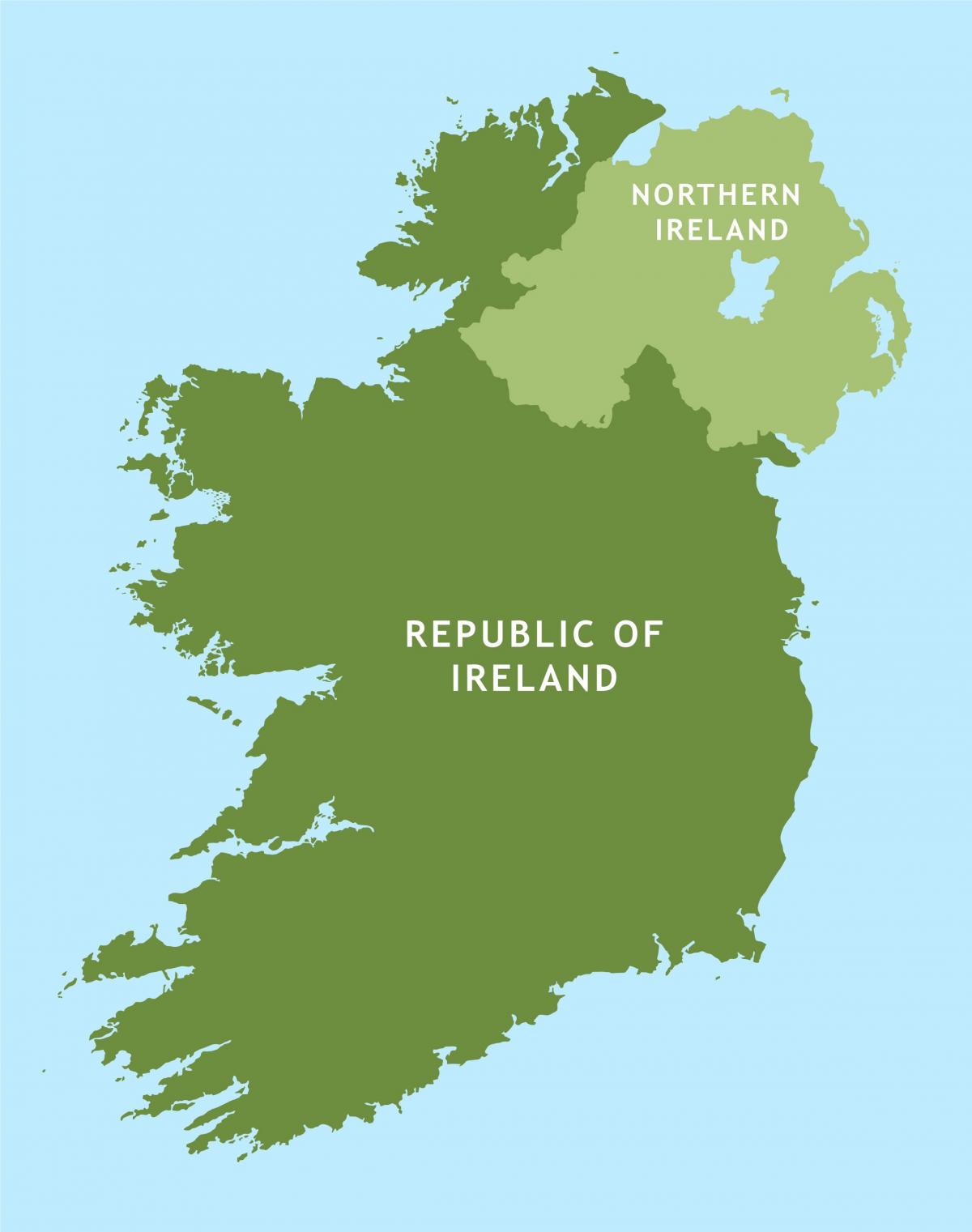 Straßen-Karte von Republik Irland