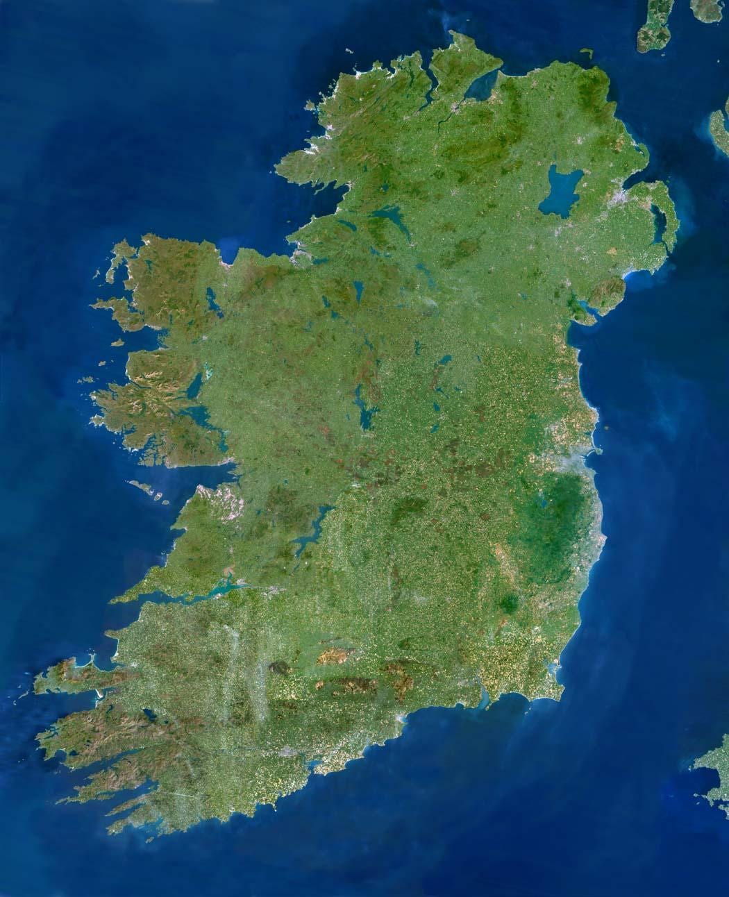 anzeigen der Sat-Karte von Irland