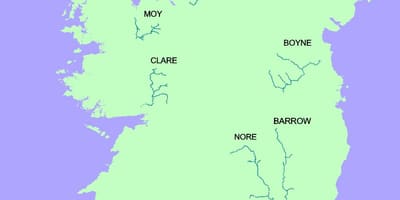 Karte von blackwater river Irland