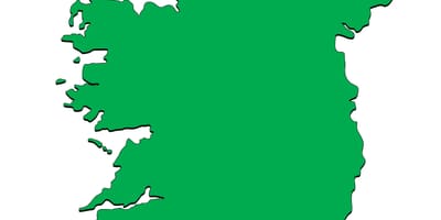 Karte von Irland-Vorlage