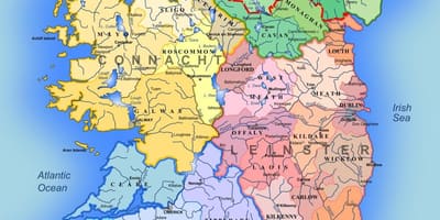 Karte der Flüsse von Irland Karte für Kinder