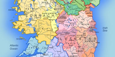 Große, detaillierte Karte von Irland
