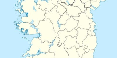 Karte der Inseln von Irland