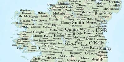 Irland-Namen anzeigen