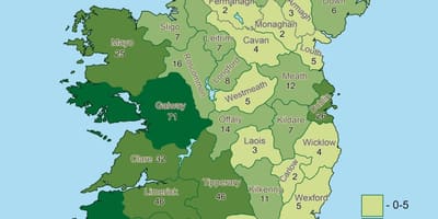 Karte von Irland Geographie 