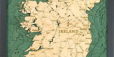 Karte von Irland Karte Kunst