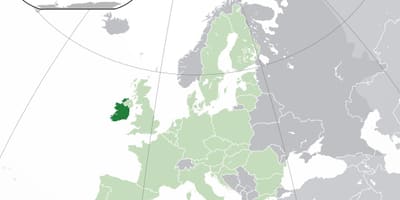 Irland Karte, Welt Karte