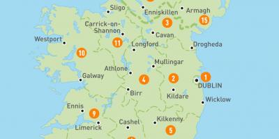 Irland in der Karte