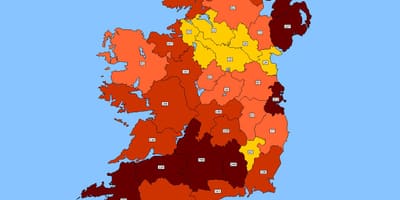 Karte von Irland Postleitzahl