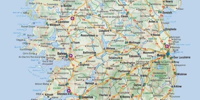 Karte von Karte von Irland buchen