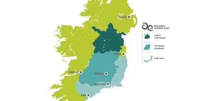 Karte von Karte von Irland-Ostküste