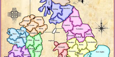 Karte von Karte von Irland-Spiel