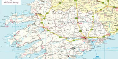 Karte von Karte von Nord-west-Irland