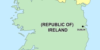  Karte von Nordirland und der Republik Irland