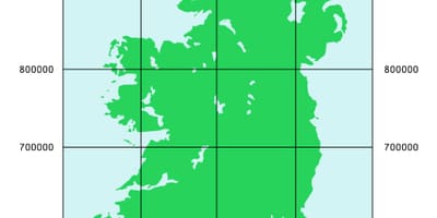 Anzeigen von Koordinaten Irland
