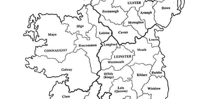 Skizzieren Karte von Irland