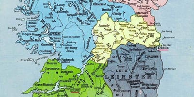 Landkarte der megalithischen Irland 