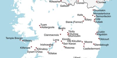 Irland sightseeing-map