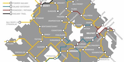 Nordirland Zug Karte