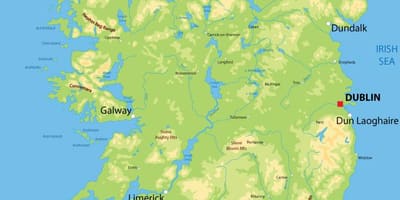 Relief-Karte von Irland
